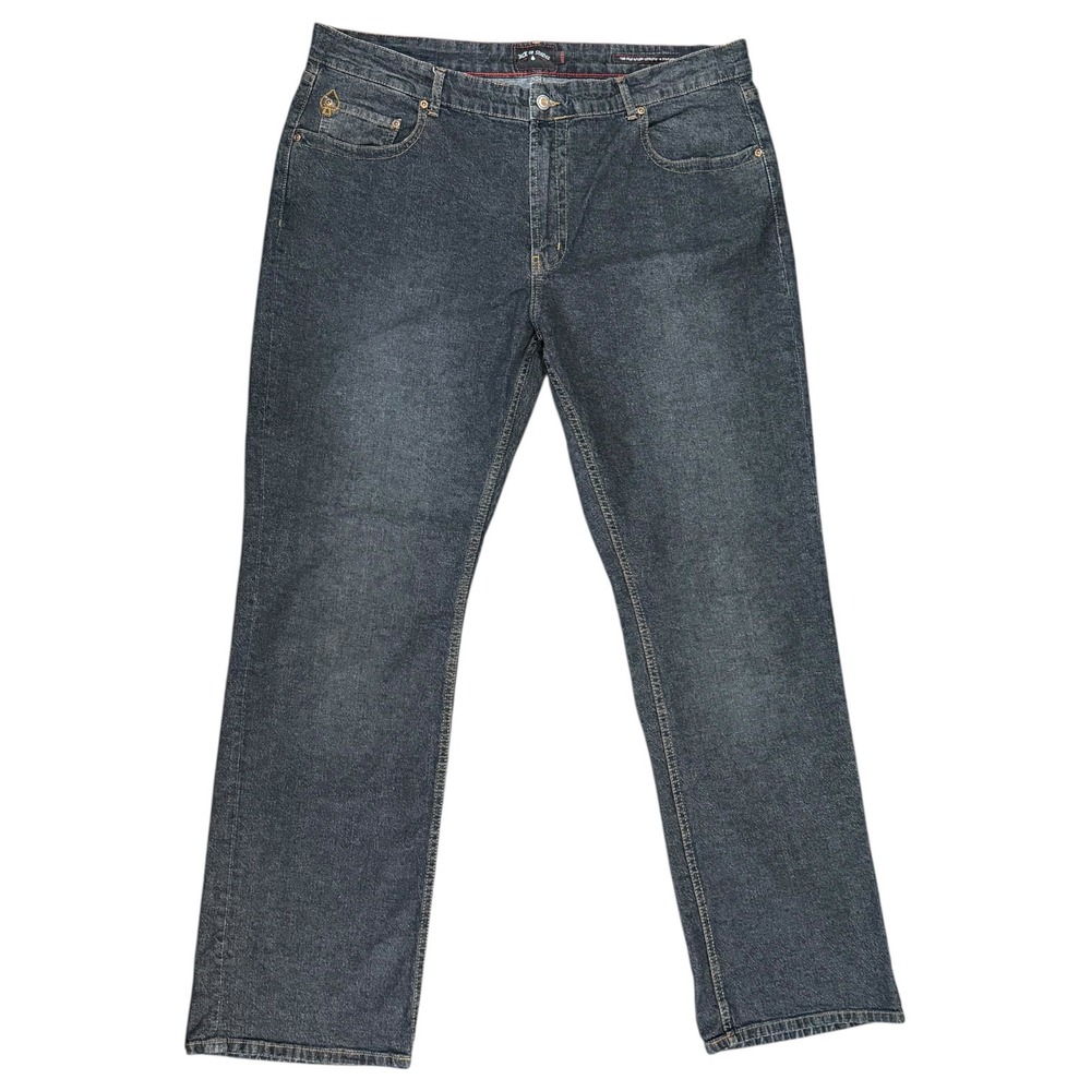 Jack of‎ Spades High Roller Stretch Mens Jeans 40x34 Black Dark Wash Straight